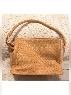 Bottega Veneta | Handbag | Vintage Intrecciato Leather Shoulder Bag Yellow